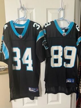 Boys NFL Carolina Panthers Jersey - Numbers 34 & 89 *(med: 8-10 & lg 10-12)